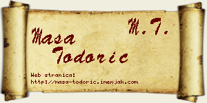 Maša Todorić vizit kartica